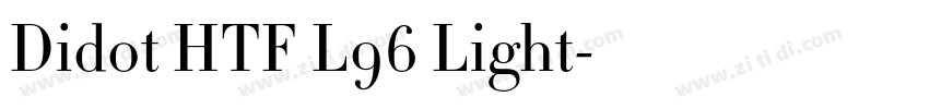 Didot HTF L96 Light字体转换